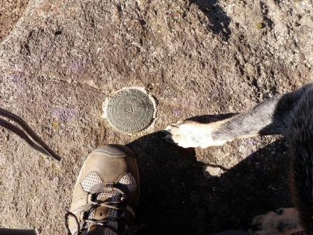 Misty & I tag the summit