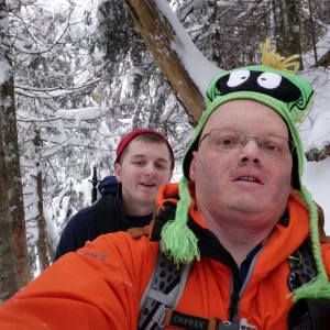Heading up the Beaver Meadows Falls trail