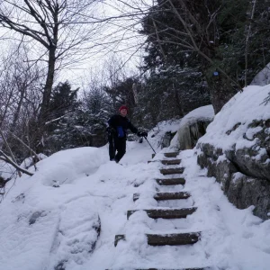 Start of the trail going up from Beaver Meadows Falls