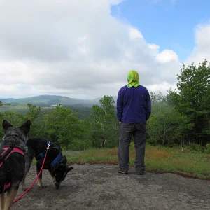 Soaking in the views