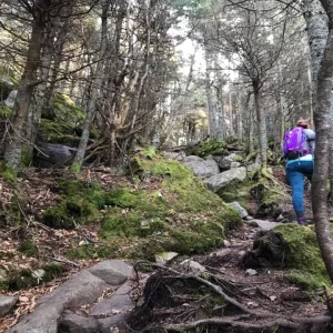Steep section into the green