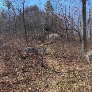 Just before the rock scramble.