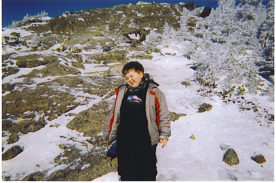 Below summit of Cascade Mtn.