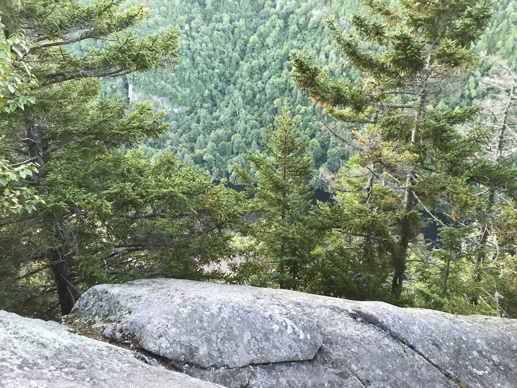Cascade lake in foreground.