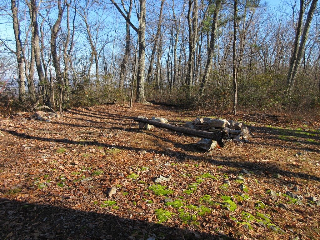 First campsite on ridge