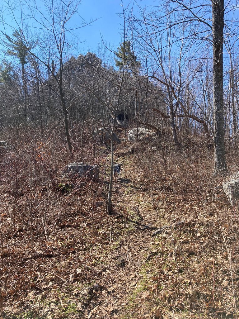 Just before the rock scramble.