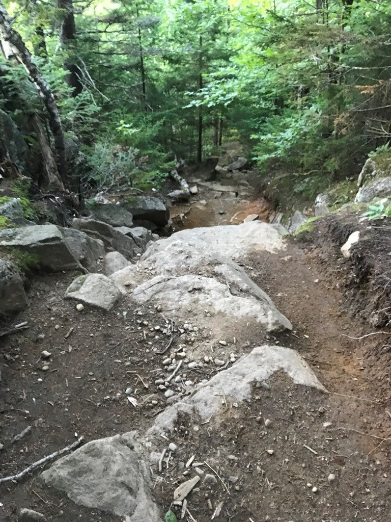 Looking down from top of scramble