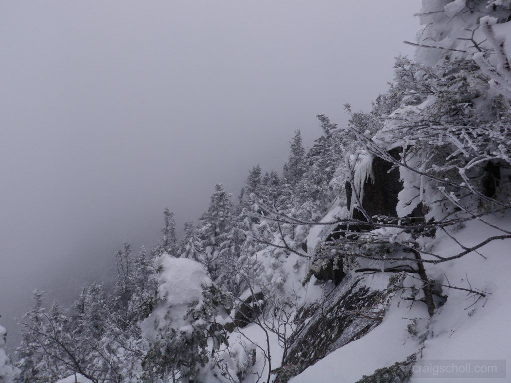 Looking towards Gothics, just below the col, on the Beaver Meadows Fall trail