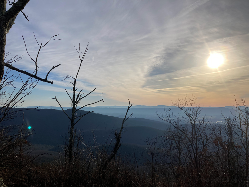 Looking up the Shenandoah valley
