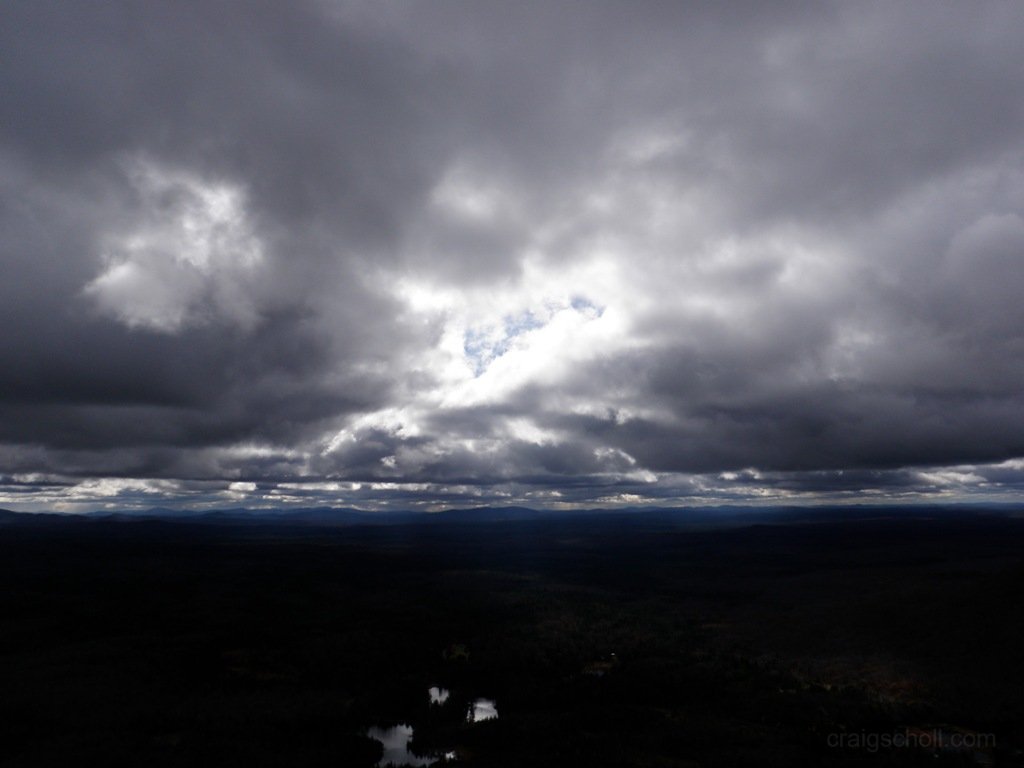 Overcast, sun trying to punch through