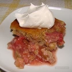 Rhubarb Slop Cake