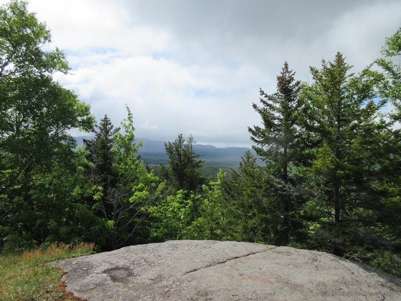 Views of Ampersand mtn in the distance